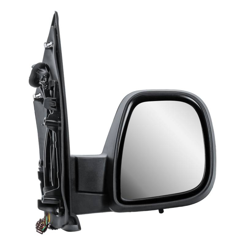 Außenspiegel Spiegel Rechts Beifahrerseite Seite Elektrisch und Beheizbar Manuelle Einklappbar Mattschwarz Abdeckung Kappe Für Citroen Jumpy Peugeot Expert Opel Vivaro Toyota ProAce 2016-2024 von LONGLING