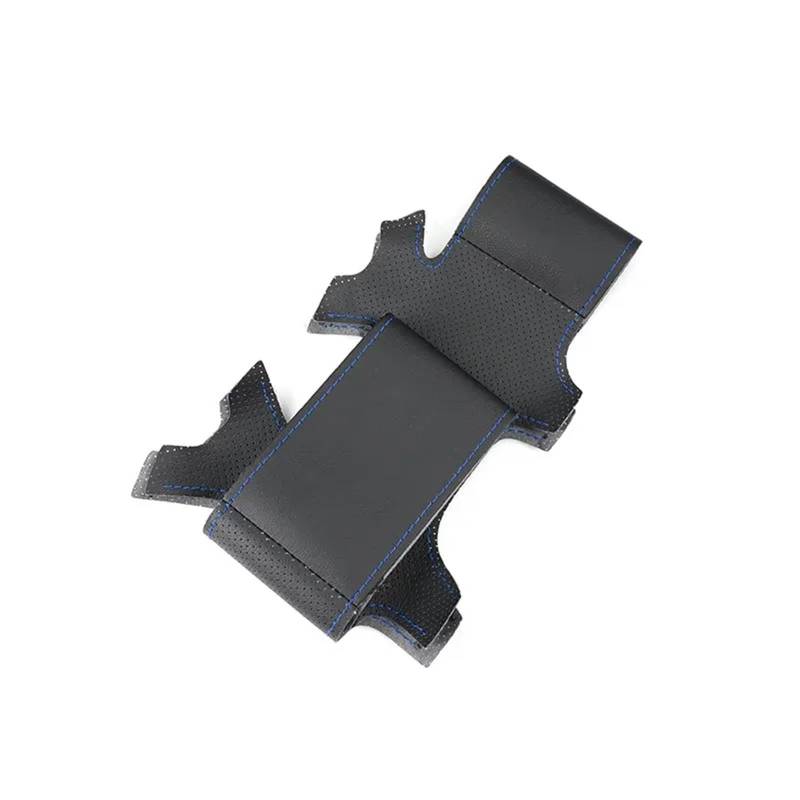 Auto-Lenkradabdeckung Für Benz Für C-Klasse Für W202 Für CL-Klasse Für C140 1992 1993 1994 1995-2000 Handgeflecht Auto Lenkradbezug Weiches Perforiertes Mikrofaserleder Lenkradschutz(Black-Blue line) von LONPEXDT