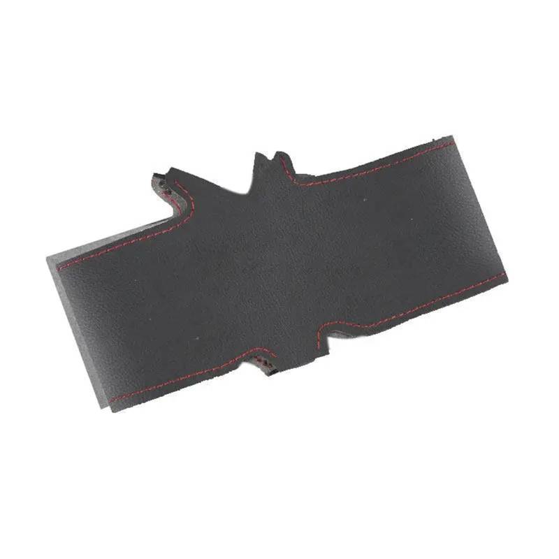 Auto-Lenkradabdeckung Für Benz Für S Klasse Für W221 2010 2011 2012 2013 Perforierte Mikrofaser Leder Trim Auto Lenkrad Seite Haltegriff Abdeckung Lenkradschutz(No Hole red line) von LONPEXDT