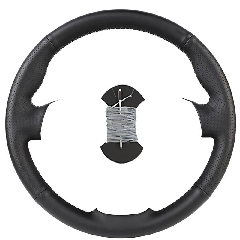 Auto-Lenkradabdeckung Für Citroen Für C4 Für Picasso 2007 2008 2009 2010 2011 2012 2013 Auto Künstliche Leder Lenkung Wrap Auto Lenkrad Abdeckung Lenkradschutz(Silber) von LONPEXDT