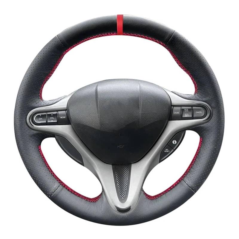 Auto-Lenkradabdeckung Für Civic 8th Für MK8 2005 2006 2007 2008 2009 2010 2011 Anti-Slip PU Leder Auto Lenkrad Geflecht Abdeckung Lenkradschutz(Light Blue Thread) von LONPEXDT