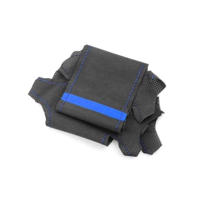 Auto-Lenkradabdeckung Für E46 Für Coupe 2000 2001 2002 2003 2004 Für E39 Für X5 Für E53 2003 Auto Innenlenkradabdeckung Handgeflecht Wildleder Lederbesatz Lenkradschutz(Blue line-Blue) von LONPEXDT