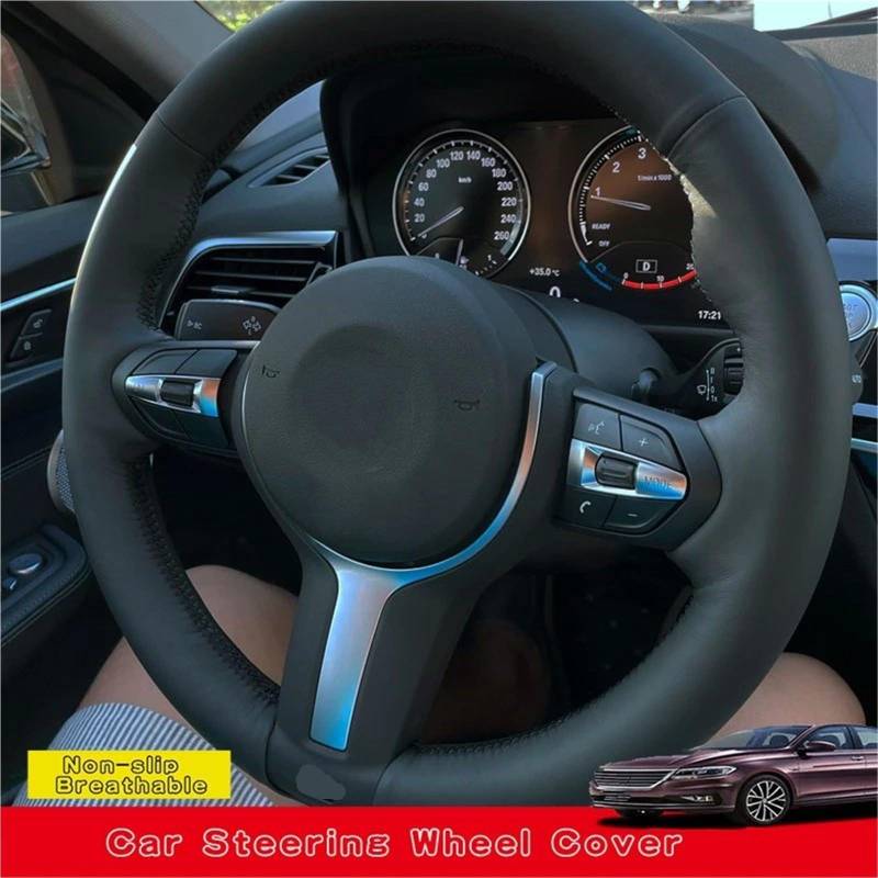 Auto-Lenkradabdeckung Für F30 Für F31 Für F34 Für X5 Für F15 M50d Für X6 F16 M50d F20 F21 M135i M140i F32 F33 F36 Für X1 Für F48 Auto Lenkrad Abdeckung Lenkradschutz(Red Thread) von LONPEXDT