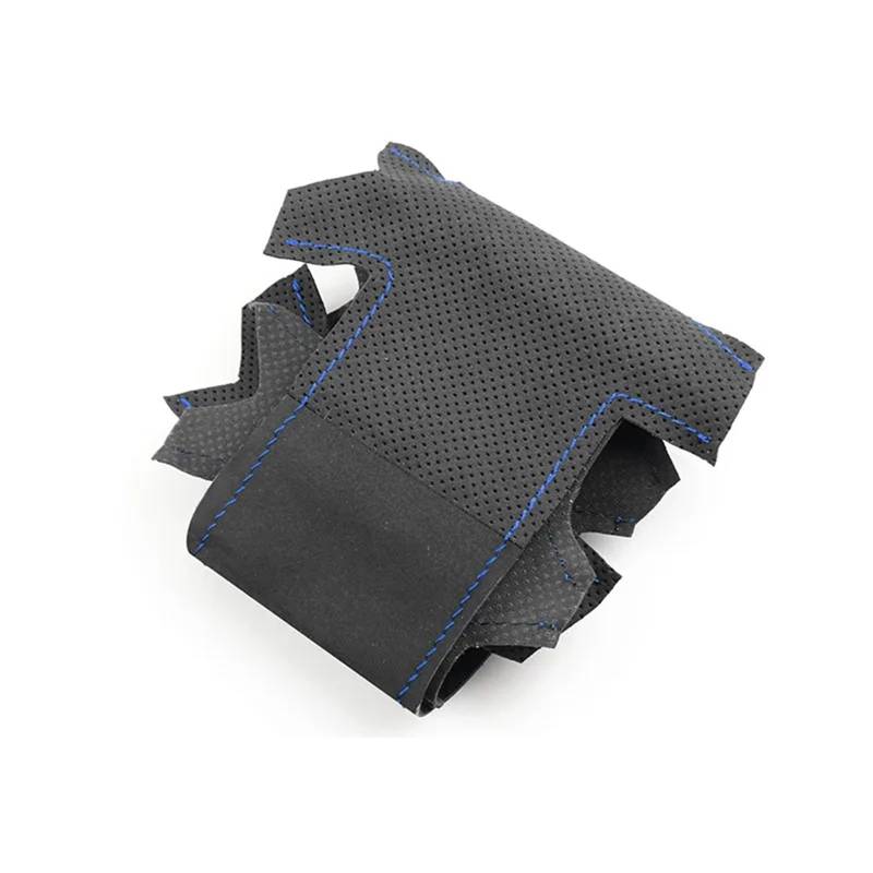 Auto-Lenkradabdeckung Für Fiat Für Bravo Für Grande Für Punto Für Linea 2007 2008 2009 2010 2011 2012 2013 2014-2019 Hand Zöpfe Auto Lenkrad Abdeckung Wildleder Leder Trim Lenkradschutz(Black-blue lin von LONPEXDT