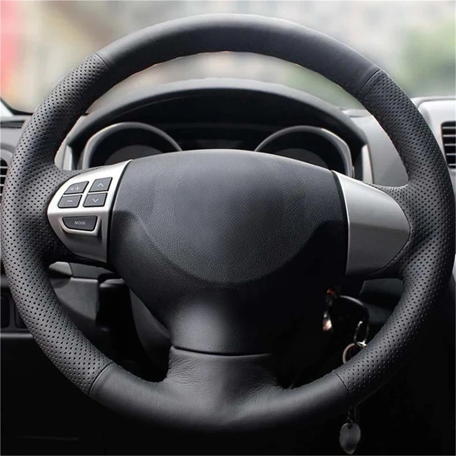Auto-Lenkradabdeckung Für Mitsubishi Für Lancer X 10 2007 2008-2015 Für Outlander 2006-2013 Für ASX 2010 2011 2012 2013 Für Colt Autolenkradabdeckung Weiches Kunstleder Lenkradschutz(Light Blue Thread Auto-Lenkradabdeckung Für Mitsubishi Für Lancer X 10 2007 2008-2015 Für Outlander 2006-2013 Für ASX 2010 2011 2012 2013 Für Colt Autolenkradabdeckung Weiches Kunstleder Lenkradschutz(Light Blue Thread von LONPEXDT