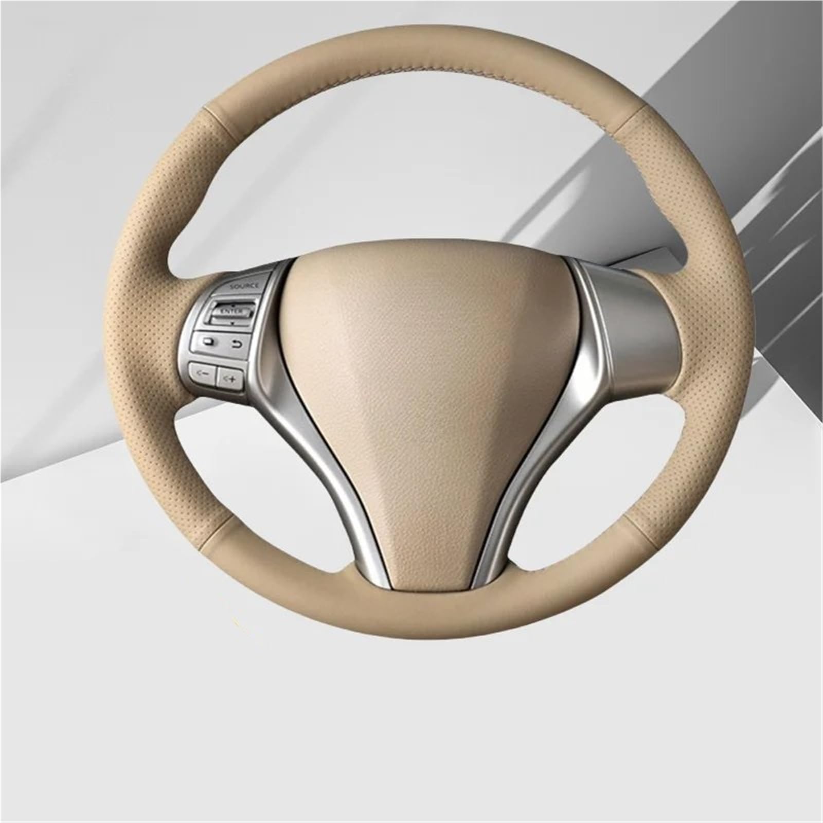 Auto-Lenkradabdeckung Für Nissan Für Teana Für Altima 2013 2014 2015 2016-2018 Für X-Trail Für Qashqai Für Rogue 2014-2017 Auto Lenkradabdeckung Rutschfestes Beige Leder Lenkradschutz(Gray Thread) Auto-Lenkradabdeckung Für Nissan Für Teana Für Altima 2013 2014 2015 2016-2018 Für X-Trail Für Qashqai Für Rogue 2014-2017 Auto Lenkradabdeckung Rutschfestes Beige Leder Lenkradschutz(Gray Thread) von LONPEXDT