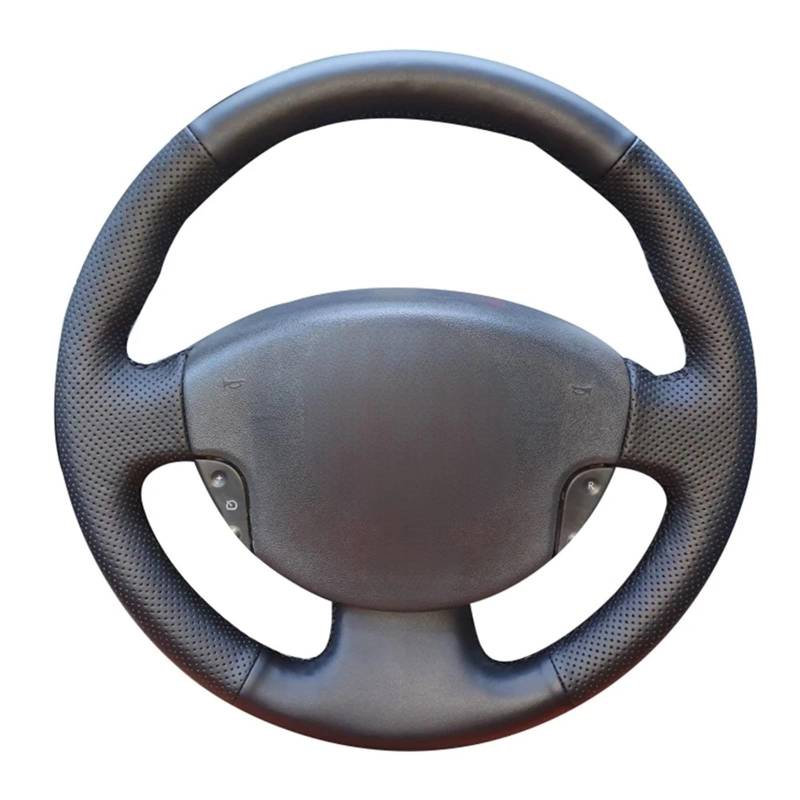 Auto-Lenkradabdeckung Für Scenic 2 Für Grand Für Scenic Für Kangoo 2 Für Megane 2 2002 2003 2004 2005 2006 2007 2008-2013 Auto Lenkrad Abdeckung Anti-Slip Künstliche Leder Lenkradschutz(Red Blue Threa von LONPEXDT