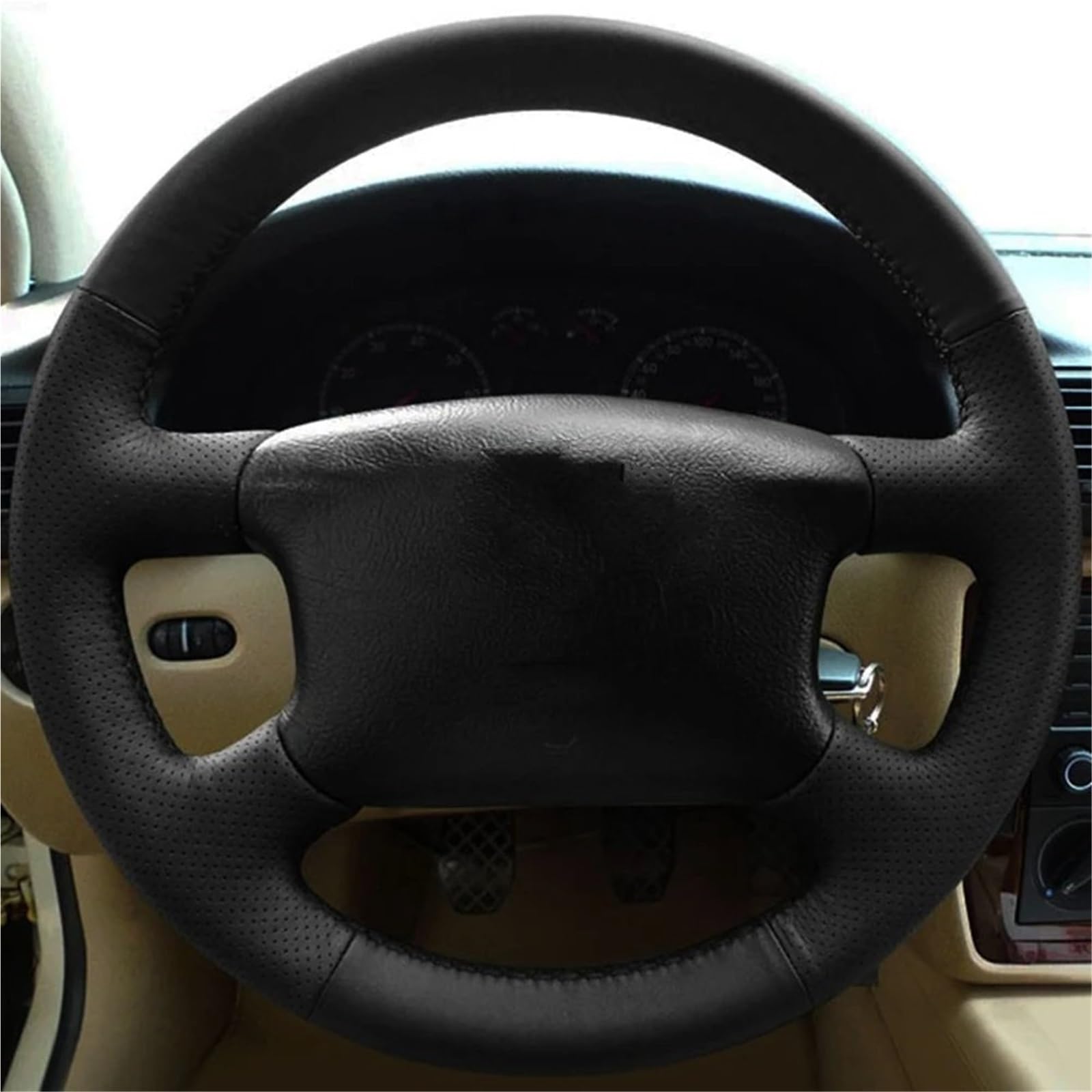 Auto-Lenkradabdeckung Für Skoda Für Octavia 1999 2000 2001 2002 2003 2004 2005 Für Superb 2002 2003 2004 2005 Schwarz Tragbares Kunstleder Autozubehör Lenkradabdeckung Lenkradschutz(Red Blue Thread) Auto-Lenkradabdeckung Für Skoda Für Octavia 1999 2000 2001 2002 2003 2004 2005 Für Superb 2002 2003 2004 2005 Schwarz Tragbares Kunstleder Autozubehör Lenkradabdeckung Lenkradschutz(Red Blue Thread) von LONPEXDT