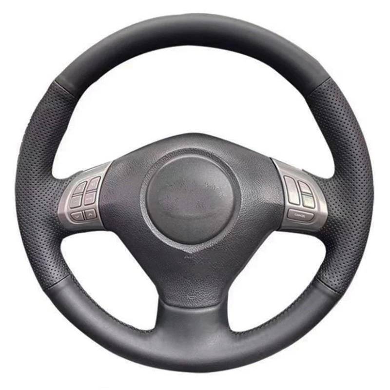 Auto-Lenkradabdeckung Für Subaru Für Impreza 2008 2009 2010 2011 Für Forester 2008 2009 2010-2012 Für Legacy 2008-2010 Für Exiga 2 Schwarze Kunstleder-Autolenkradabdeckung Lenkradschutz(Light Blue Thr von LONPEXDT