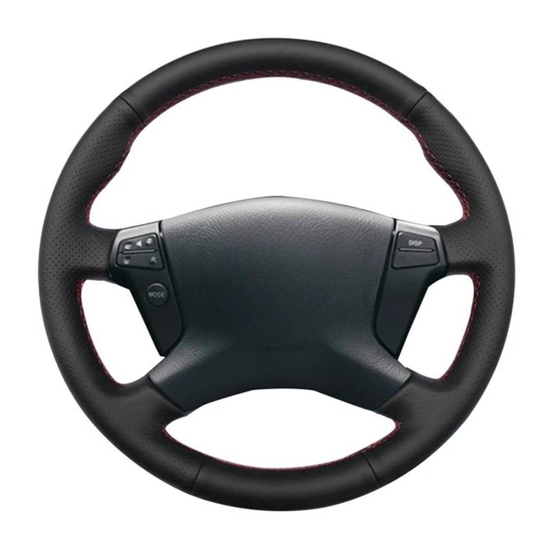 Auto-Lenkradabdeckung Für Toyota Für Avensis 2003 2004 2005 2006 2007 Schwarz Auto Lenkrad Abdeckung Weiche Künstliche Leder Auto Lenkrad Abdeckung Lenkradschutz(Black Thread) von LONPEXDT