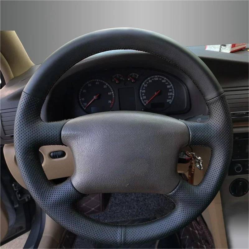 Auto-Lenkradabdeckung Für VW Für Golf 4 Für MK4 1998 1999 2000 2001-2004 Für Passat Für B5 1996 Mikrofaser Leder Auto Lenkrad Abdeckung Griff Abdeckung Innen Auto Zubehör Lenkradschutz(Yellow Thread) von LONPEXDT