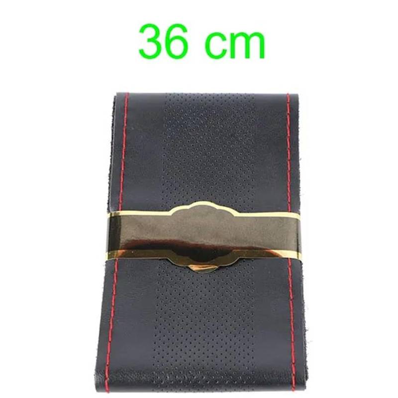 Auto-Lenkradabdeckung Lenkradhülle Atmungsaktives Design/Auto-Lenkrad-Geflechthülle Passend Für Auto-SUV-Durchmesser 36 cm 38 cm 40 cm Lenkradschutz(36 cm Red line) von LONPEXDT