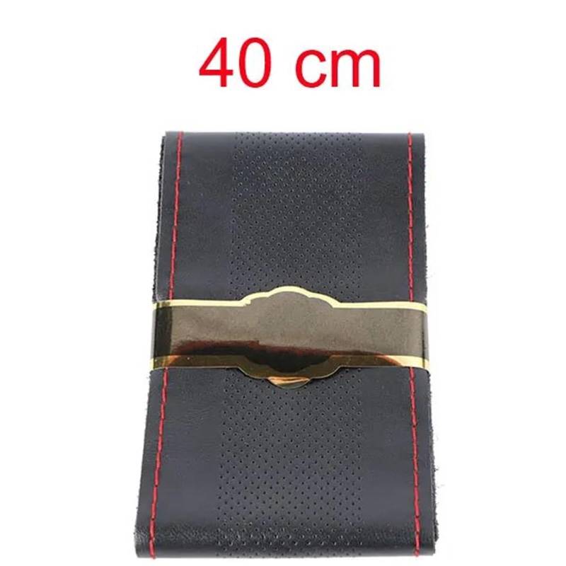 Auto-Lenkradabdeckung Lenkradhülle Atmungsaktives Design/Auto-Lenkrad-Geflechthülle Passend Für Auto-SUV-Durchmesser 36 cm 38 cm 40 cm Lenkradschutz(40 cm Red line) von LONPEXDT