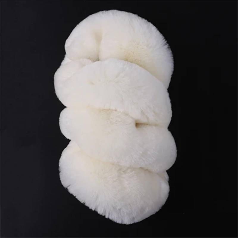 Auto-Lenkradabdeckung Universal Winter Auto Lenkrad Abdeckung Integrierte Auto Lenkrad Abdeckung Plüsch Warme Auto Zubehör Lenkradschutz(Creamy-White) von LONPEXDT