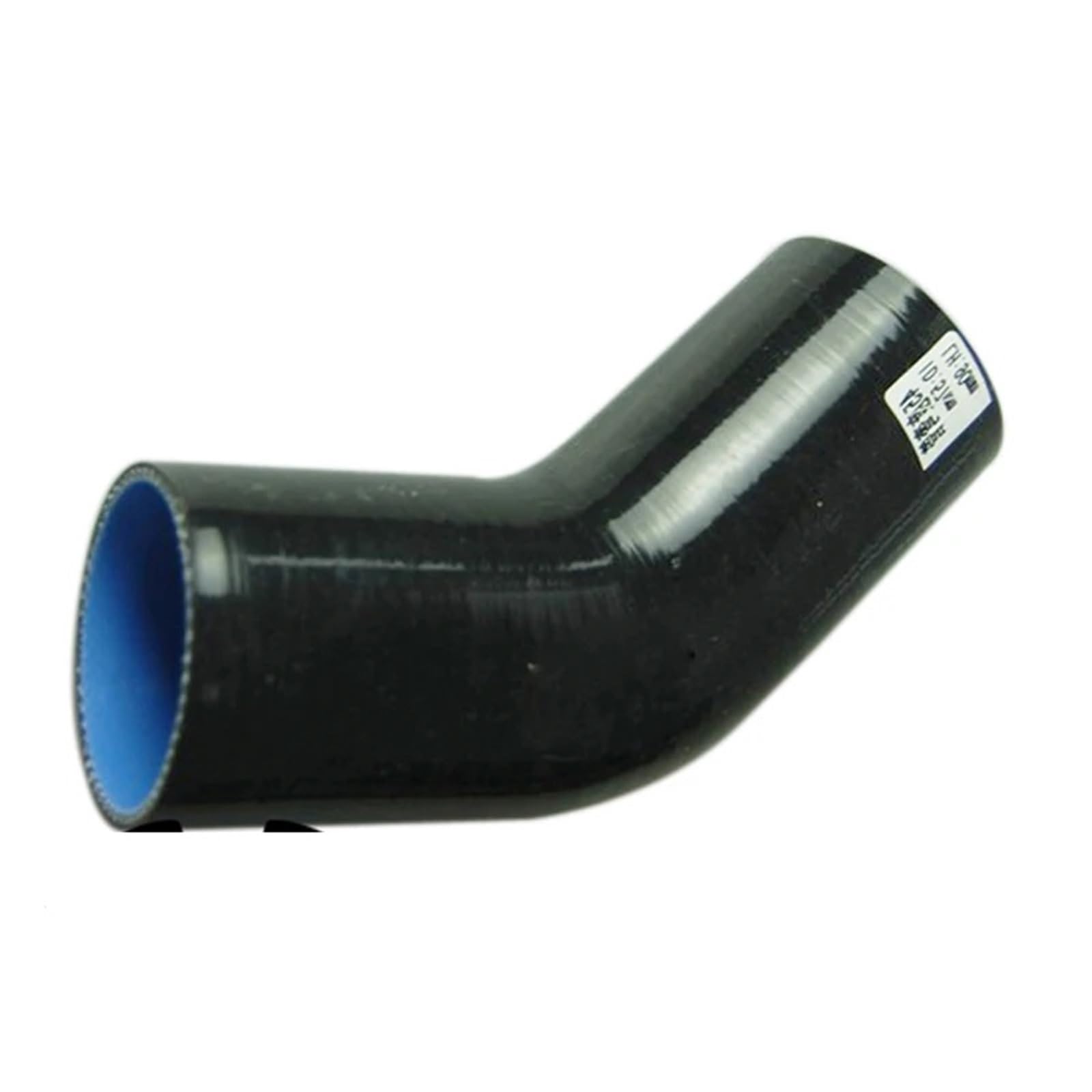 Luftschlauch Lufteinlassschlauch 2 "45 Grad Schwarz Silikon Ellenbogen Schlauch Koppler 51mm Ladeluftkühler Rohr Turbo Ansaugrohr(51-70mm 45 Degree) von LONPEXDT