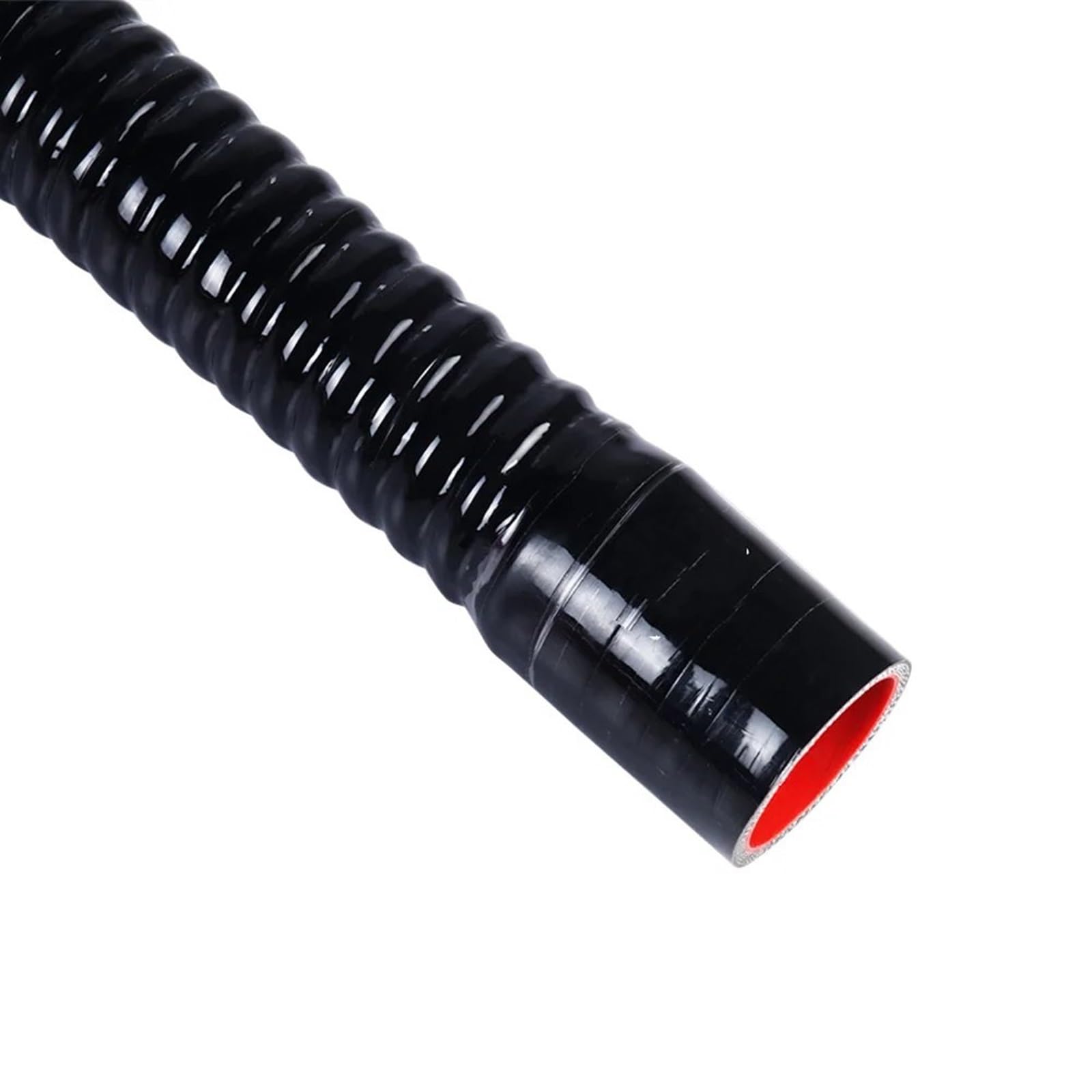 Luftschlauch Lufteinlassschlauch 30/32/34/36/38 Mm Flexibler Silikonschlauch Kühlerrohr Lufteinlass Hochdruck-Gummi-Verbindungsrohr Blau Rot Schwarz L: 50 cm Ansaugrohr(Black-ID-30mm) von LONPEXDT