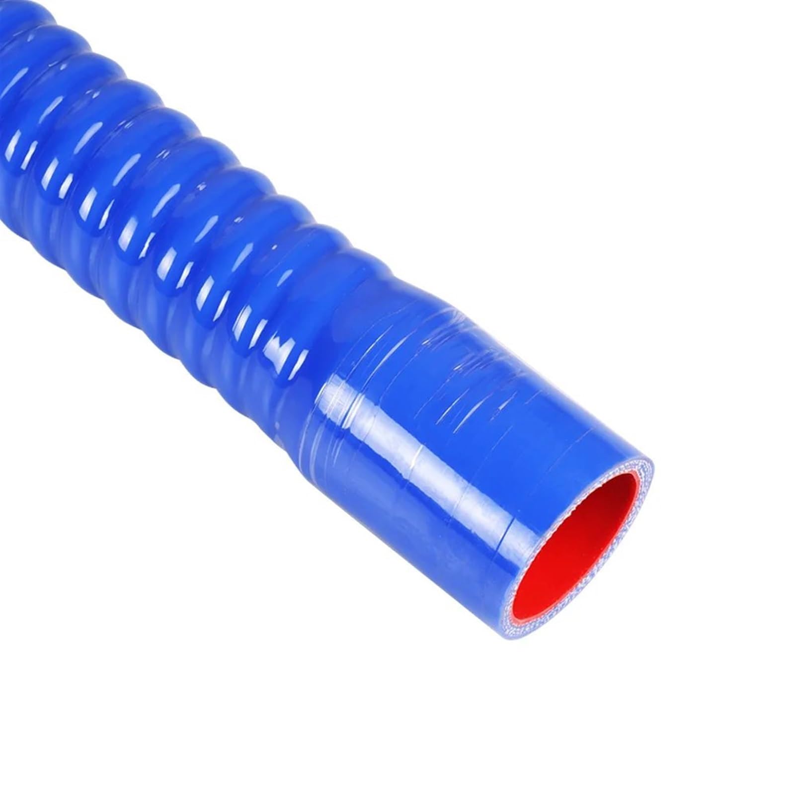 Luftschlauch Lufteinlassschlauch 30/32/34/36/38 Mm Flexibler Silikonschlauch Kühlerrohr Lufteinlass Hochdruck-Gummi-Verbindungsrohr Blau Rot Schwarz L: 50 cm Ansaugrohr(Blue-ID-38mm) von LONPEXDT