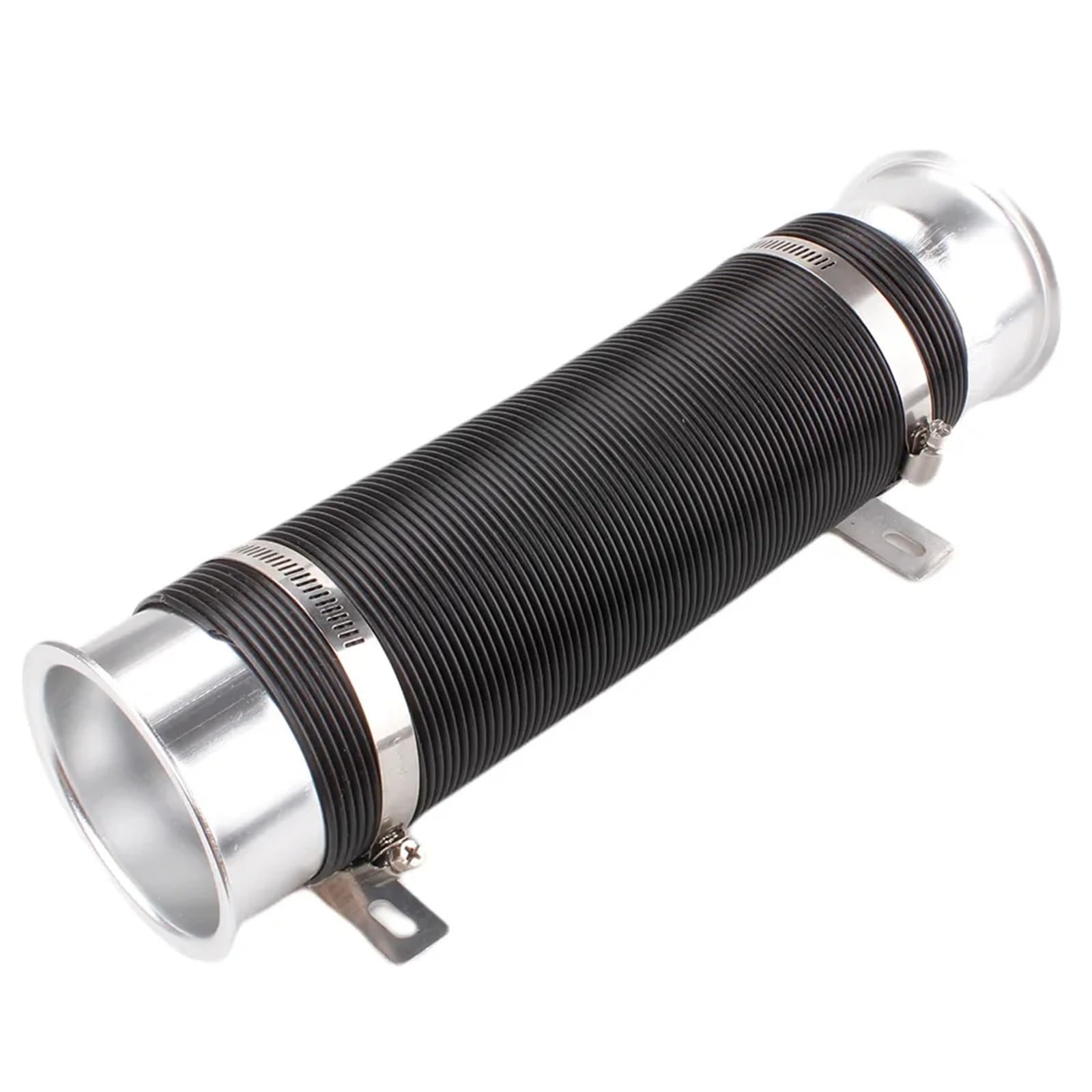 Luftschlauch Lufteinlassschlauch 76 Mm Auto-Kaltluft-Turbo-Ansaugrohr Verstellbares Flexibles Kanalrohr Kaltzufuhr-Kanalrohr Ansaugrohr(Silber) von LONPEXDT