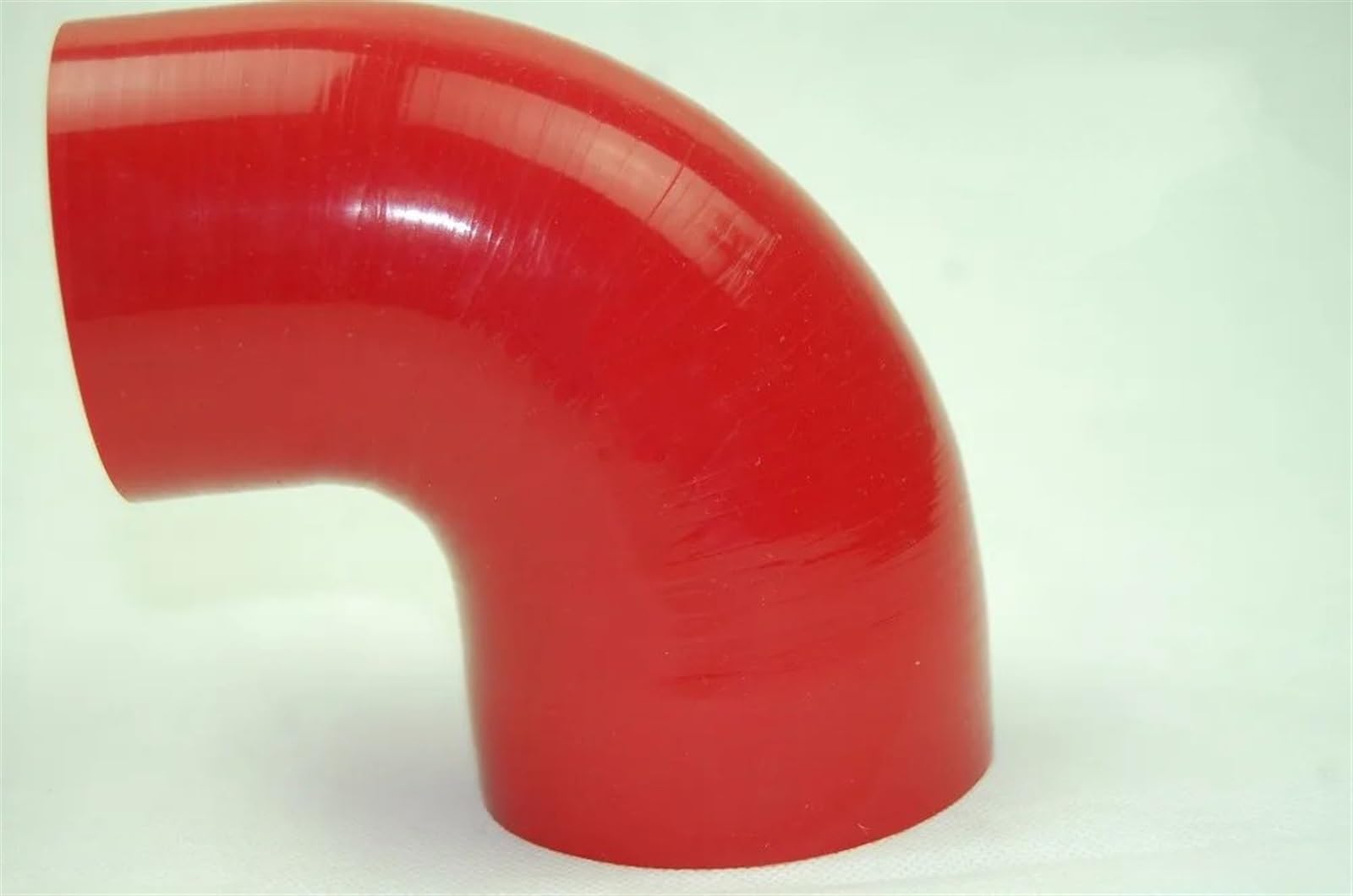Luftschlauch Lufteinlassschlauch 90 Grad-Silikon-Schlauch-Winkelstück-Schlauch-Silikon-Reduzierer-Rohr-Koppler-rote Farbe Ansaugrohr(51-57mm) von LONPEXDT
