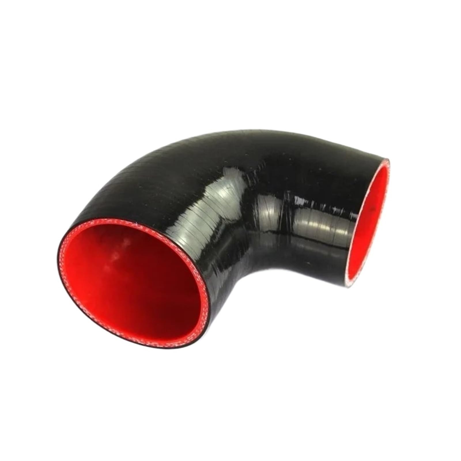 Luftschlauch Lufteinlassschlauch 90 Grad Silikonschlauch Ellenbogen Minderer Ladeluftkühler Turbo Air Intake Rohr Koppler Minderer Schwarz Universal Ansaugrohr(51-57mm) von LONPEXDT