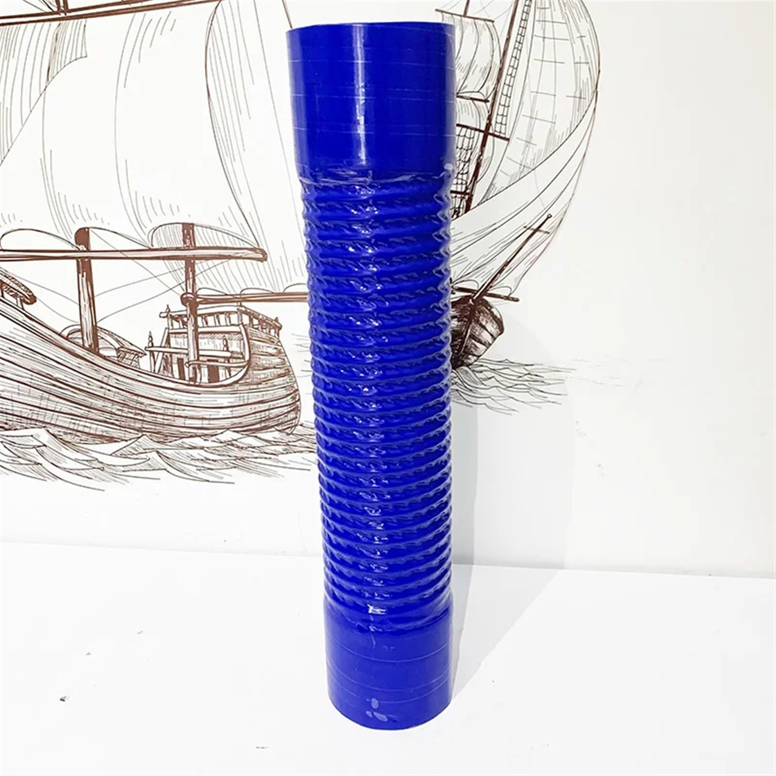 Luftschlauch Lufteinlassschlauch ID60-85MM Universal Auto Silikon Flexible Schlauch Kühler Rohr Rohr Für Lufteinlass Hochdruck Hohe Temperatur Blau Ansaugrohr(Blue ID85X600MM) von LONPEXDT