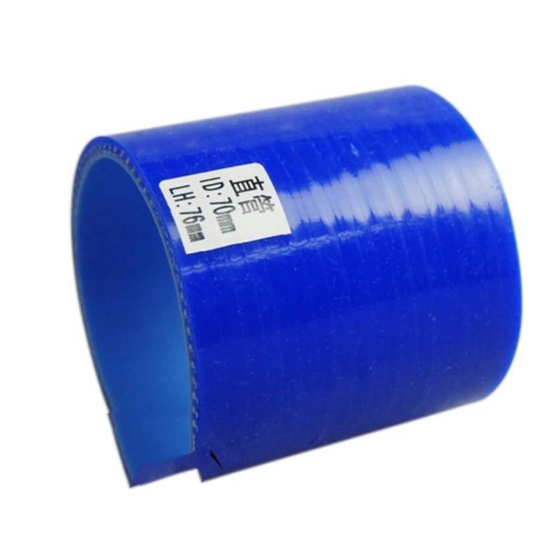 Luftschlauch Lufteinlassschlauch Silikonschlauch Ladeluftkühler Turbo Ansaugrohr Kupplungsschlauch Universal Gerade Mehrere Größen Blau Länge 51/57/60/76mm Ansaugrohr(63-76mm) von LONPEXDT