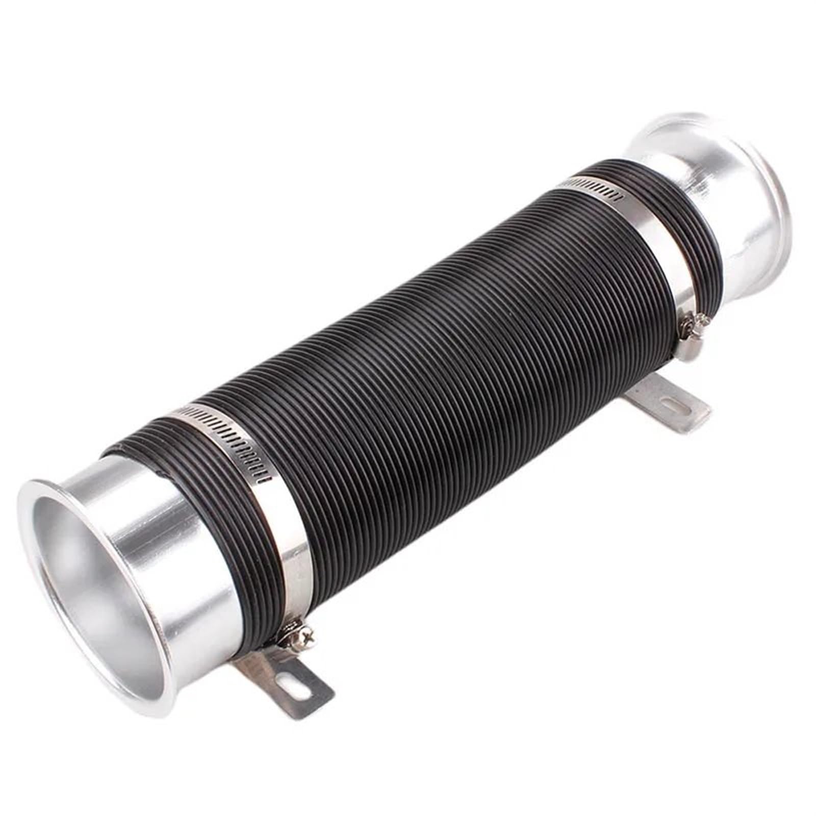 Luftschlauch Lufteinlassschlauch Universal 76mm 3-Zoll Verstellbarer Flexibler Luftkanal Einlass Turbo Einlassschlauch Führungsrohr Auto Modifikation Ansaugrohr(Silver Intake Pipe) von LONPEXDT