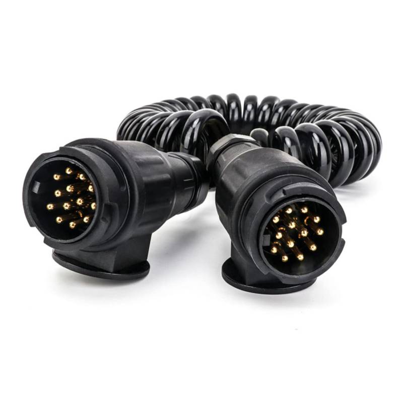 LOORGVEL 1Stück Poliger Anhängerstecker mit Verlängerungskabel für Fahrzeugverkabelung Wasserdichter Weg Connector für Rücklichter Bremslichter und Blinker für Anhänger von LOORGVEL