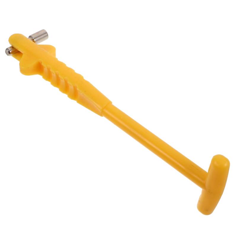 LOORGVEL Ventilwerkzeug multifunktionswerkzeug autozubehör Reifenreparaturset reifenreparatur Set ventilzieher Reifenventilstammwerkzeug Werkzeug zur Reifenmontage Nylon Yellow von LOORGVEL
