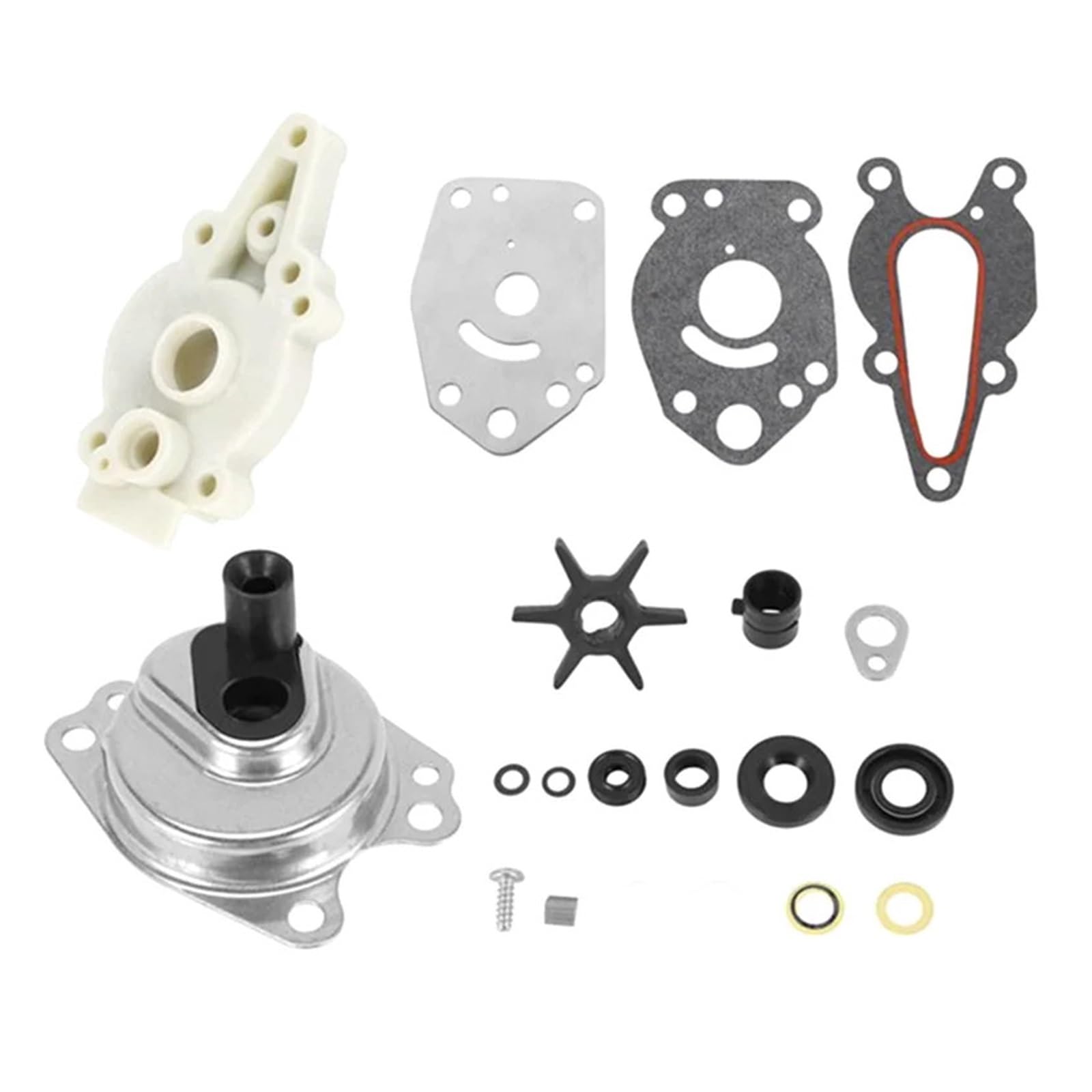 46-42089A5 Reparatursatz for Wasserpumpenlaufräder, kompatibel mit 6/8/9,9/10/15 PS 2-Takt-Außenbordmotoren, universell 46-42089A5 Reparatursatz for Wasserpumpenlaufräder, kompatibel mit 6/8/9,9/10/15 PS 2-Takt-Außenbordmotoren, universell von LOOwAH