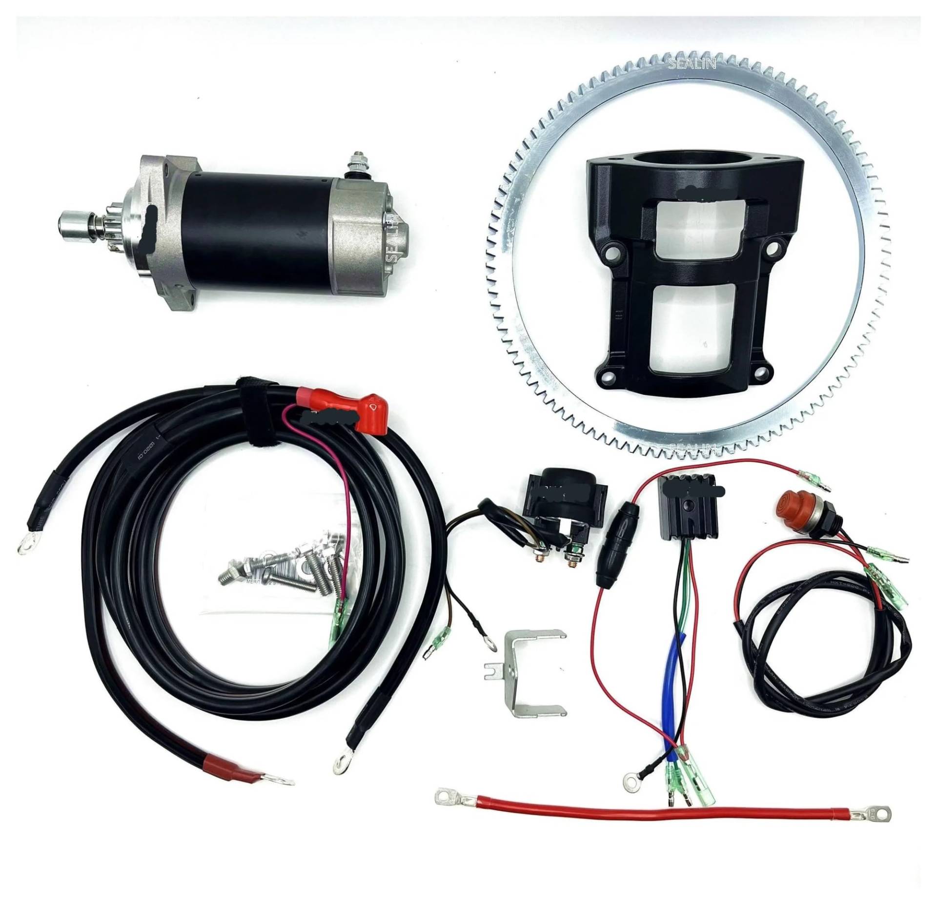 DT40 Starter Kit Kompatibel mit 40 PS 2-Takt Außenbordmotor Starter Relais Ring Zahnrad Gleichrichter Universal DT40 Starter Kit Kompatibel mit 40 PS 2-Takt Außenbordmotor Starter Relais Ring Zahnrad Gleichrichter Universal von LOOwAH