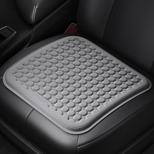 LOPAMCGH Auto Sitzkissen für Tesla Model 3 Model X Model Y Model S, Sommer Auto Sitzauflagen, Atmungsaktiv und Kühl Autokisse Sitzschutz, Autositzauflage Eisseide Unterlage, Seat Zubehör,C Grey von LOPAMCGH