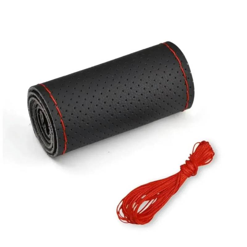 DIY Auto Lenkradbezug Handgenähte Schwarze Kunstleder-Lenkradabdeckung Für Suzuki für Swift 2011 2012 2013 Lenkradschutz Innenzubehör von LOPBVXCY