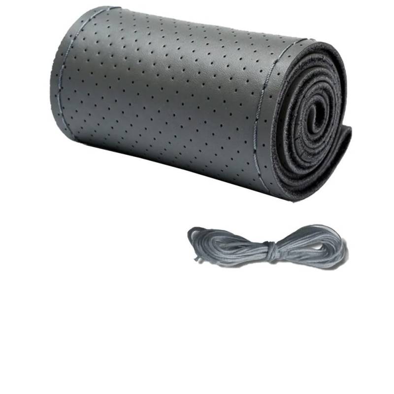 DIY Auto Lenkradbezug Handgenähte Schwarze Kunstleder-Lenkradabdeckung für Spirior 2015 Lenkradschutz Innenzubehör von LOPBVXCY