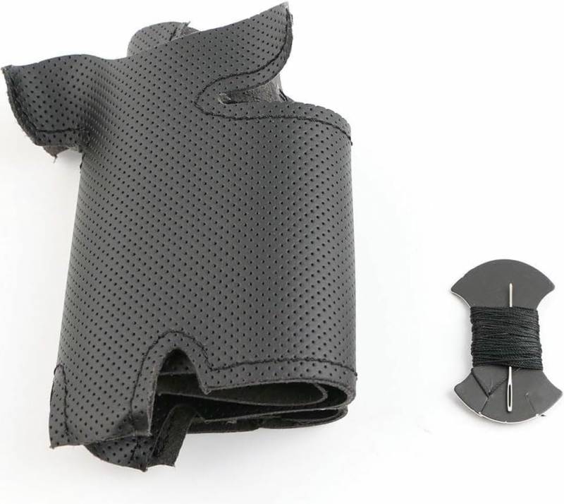 LOPBVXCY DIY Auto Lenkradbezug Für Hyundai Veracruz IX55 2007-2012 Handgenähte Schwarze Kunstleder-Lenkradabdeckung Innenzubehör von LOPBVXCY