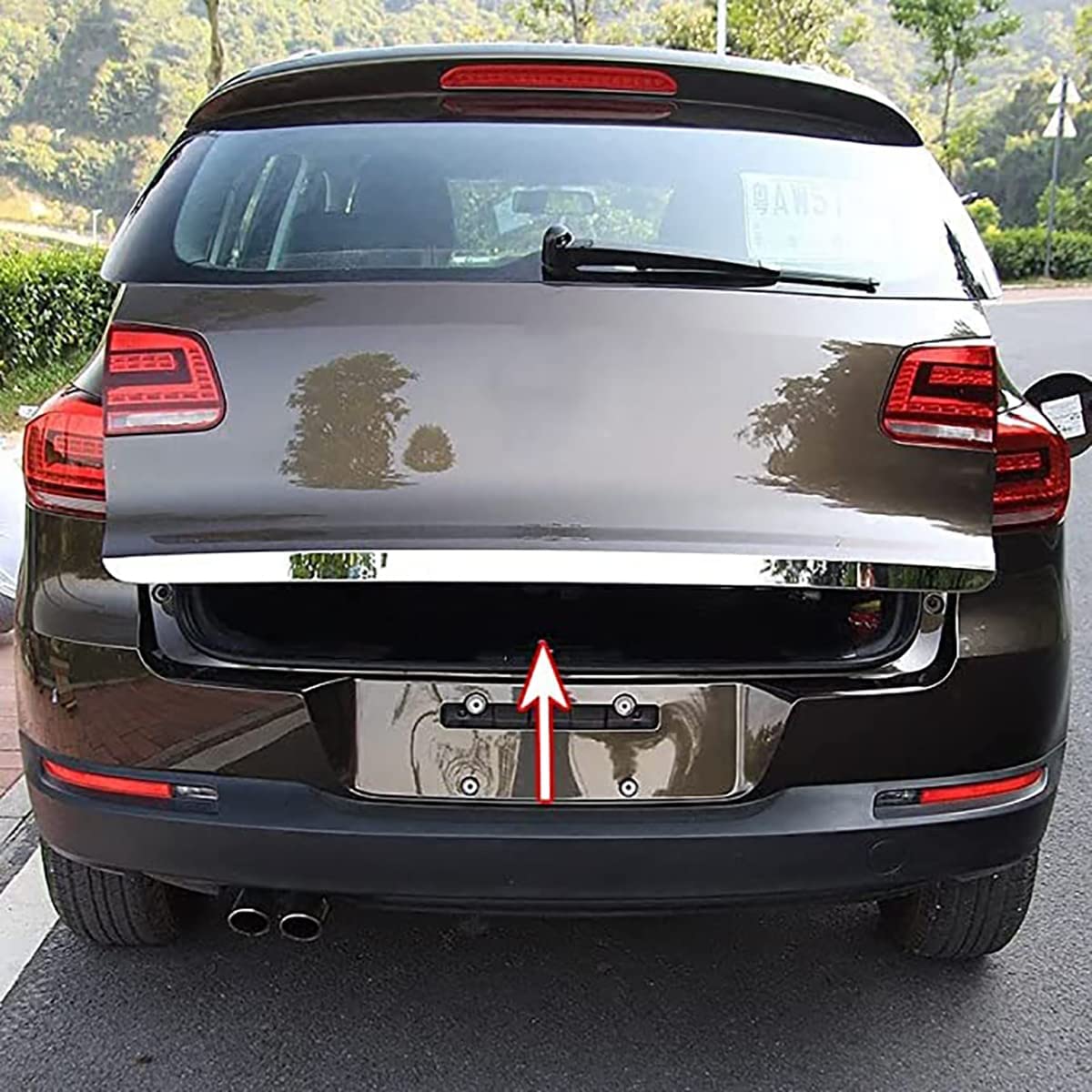 LOREC Auto Heckklappen Zierleiste für VW Tiguan 2010-2015, Edelstahl Heckklappen Zierleiste Kofferraum Styling leisten Aufkleber Dekoration ZubehöR LOREC Auto Heckklappen Zierleiste für VW Tiguan 2010-2015, Edelstahl Heckklappen Zierleiste Kofferraum Styling leisten Aufkleber Dekoration ZubehöR von LOREC