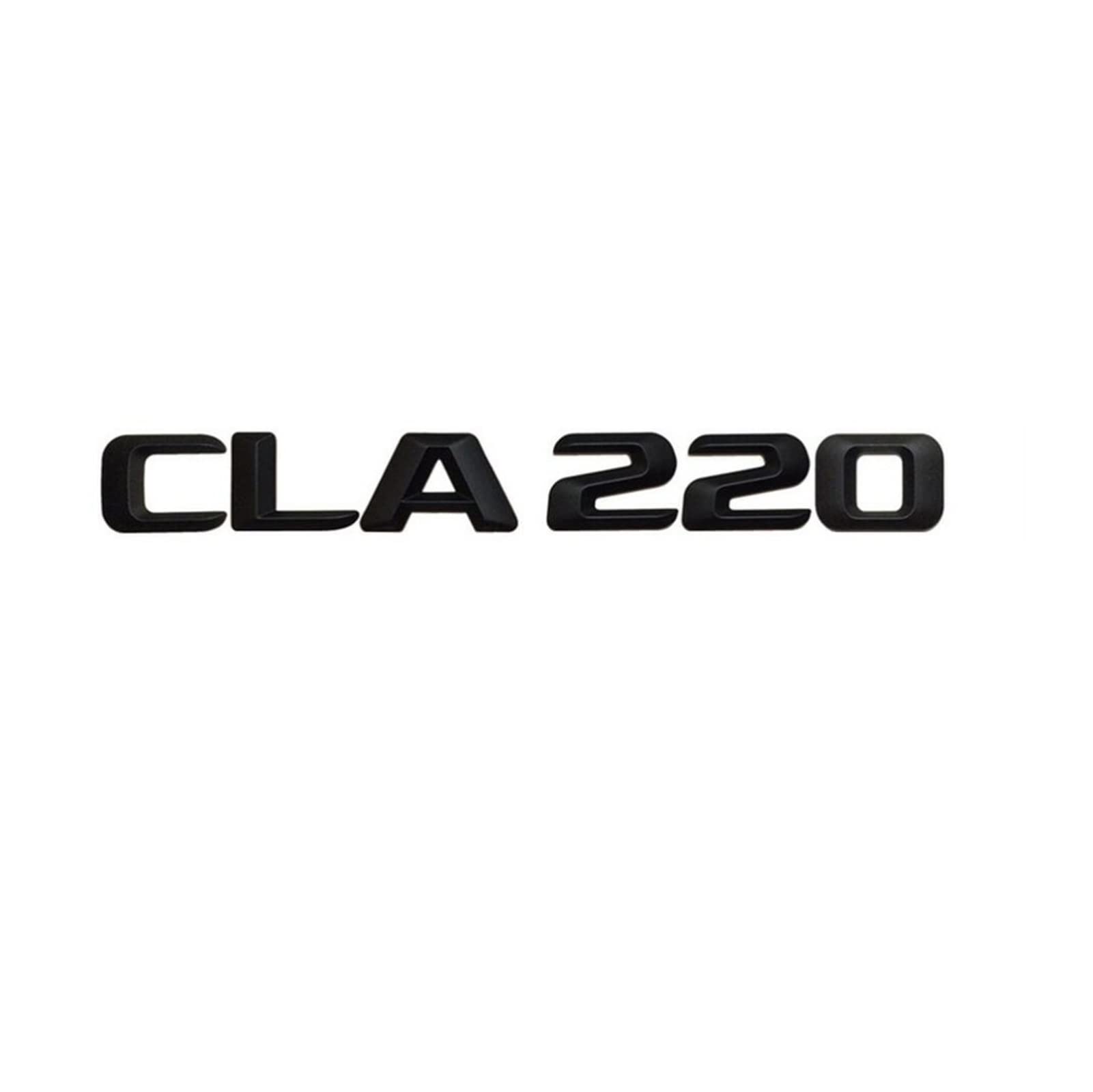 LORIER Mattschwarz CLA 220" Auto-Kofferraum-hintere Buchstaben-Wort-Abzeichen-Emblem-Buchstaben-Aufkleber-Aufkleber, kompatibel mit Mercedes Benz CLA-Klasse CLA220 Logoaufkleber und Aufkl von LoRier