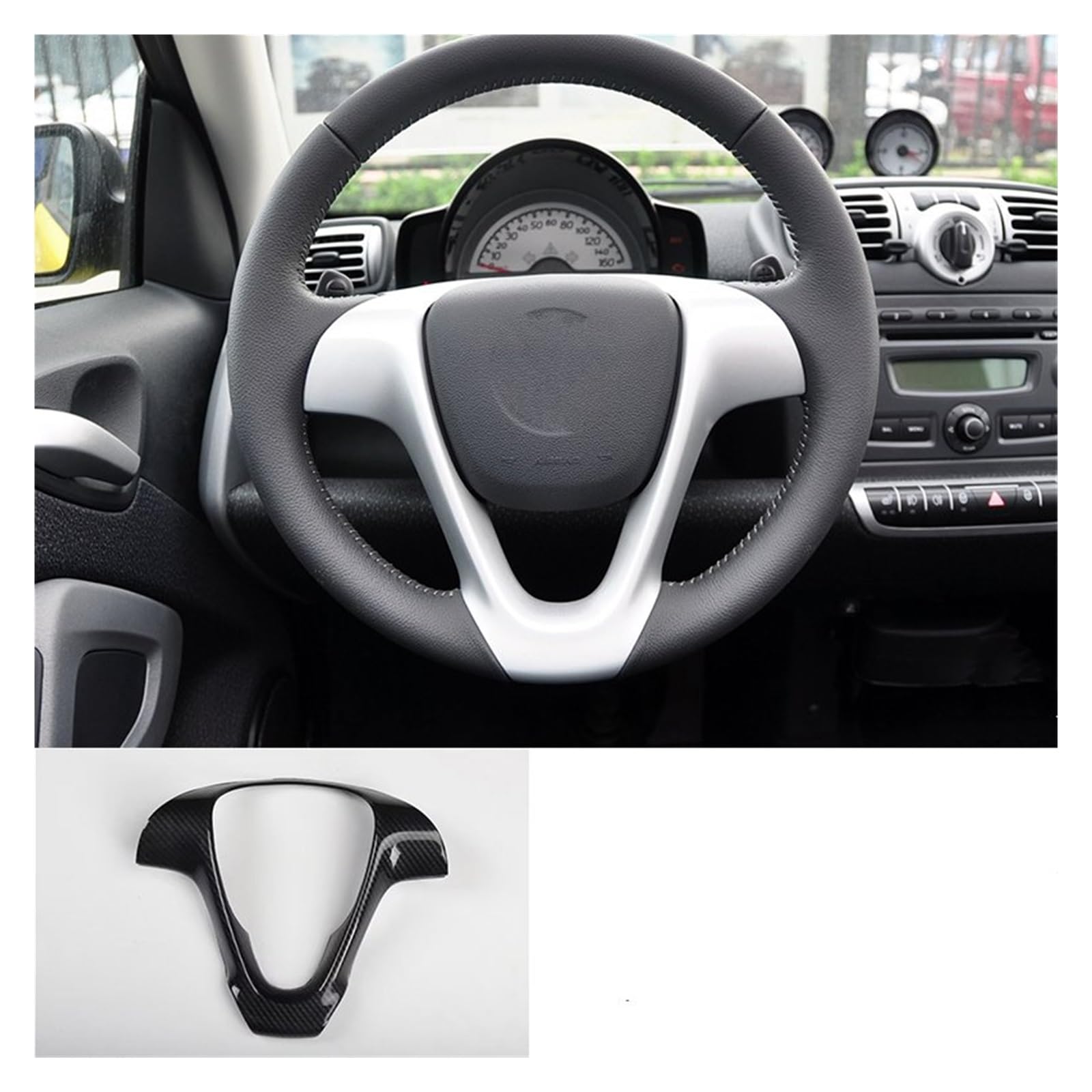 Auto Deko Innen Für Smart 451 Für Fortwo Für Für Edition Autolenkrad Carbon Style Innenmodifikationen Lenkrad Innenteile Autozubehör Innenraum Auto Deko Innen Für Smart 451 Für Fortwo Für Für Edition Autolenkrad Carbon Style Innenmodifikationen Lenkrad Innenteile Autozubehör Innenraum von LORSKRD