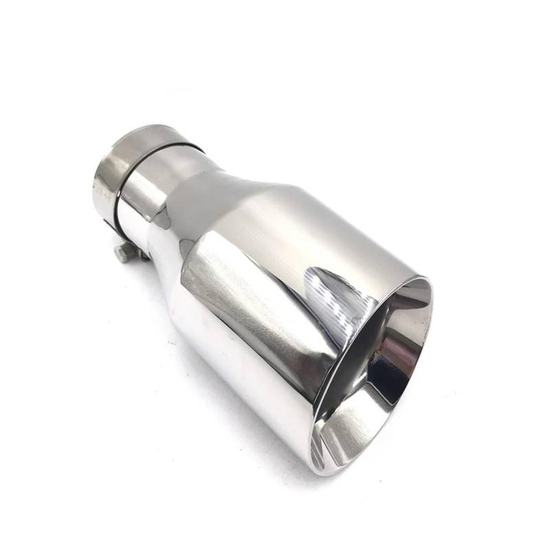 Auto-Endrohre 1 Stück 304 Edelstahl Universal Auspuff System Ende Chrom Rohr Auto Auspuff Spitze Endschalldämpfer Auspuffendrohr(63MM IN 114MM Out) von LORSKRD