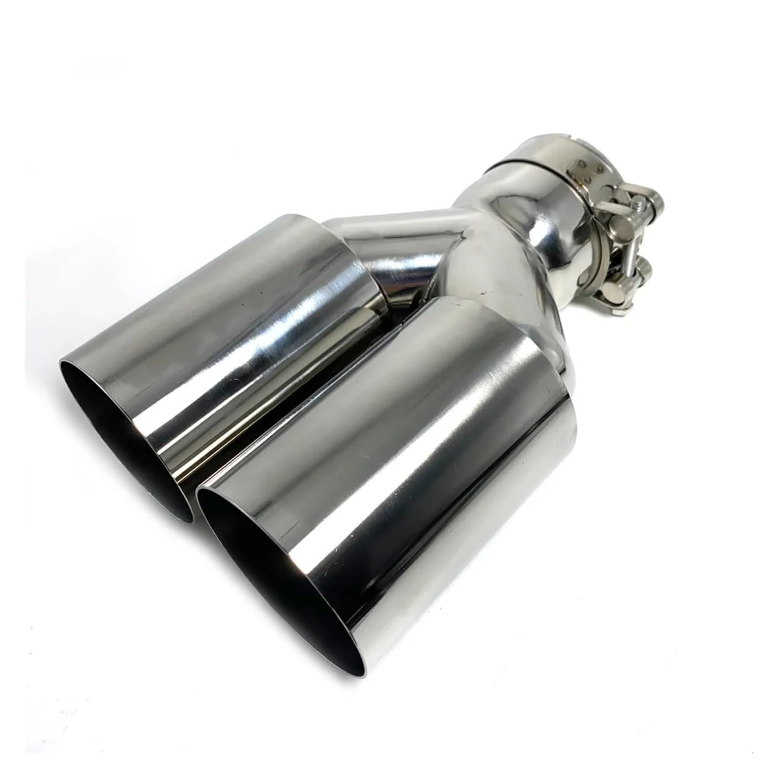 Auto-Endrohre 1 Stück Edelstahl Einlagige Auspuffspitze 63mm Einlass Gerader Schnitt 89mm Auslass Schalldämpfer Endrohr Endspitze Endschalldämpfer Auspuffendrohr(54MM IN-89MM Out) von LORSKRD