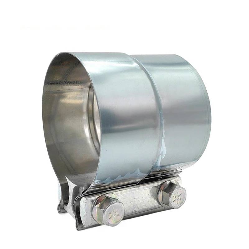 Auto-Endrohre 2 "25" 3 "4" 45 "Überlappungsschelle Autoauspuffschellen Schalldämpferschelle Band Auspuffkupplung Edelstahl Auspuffrohrschelle Endschalldämpfer Auspuffendrohr(4inch) von LORSKRD