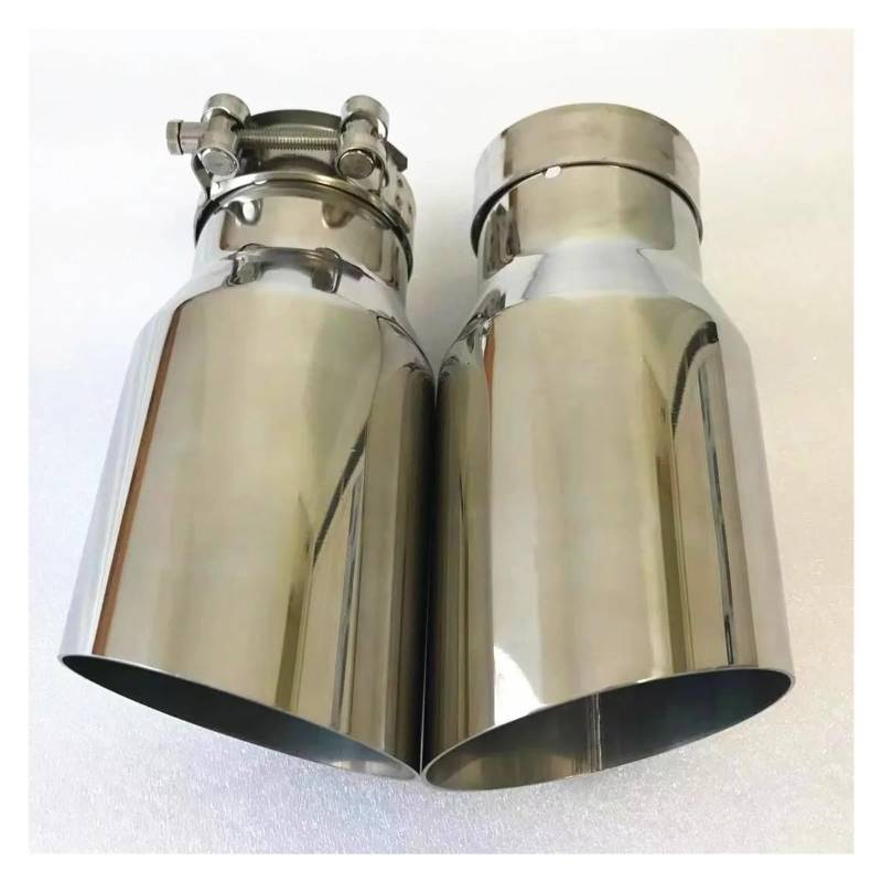Auto-Endrohre 304 Edelstahl Universal-Automobilauspuffrohr Schalldämpfer Autozubehör Modifikation Endschalldämpfer Auspuffendrohr(54MM IN -101MM Out) von LORSKRD