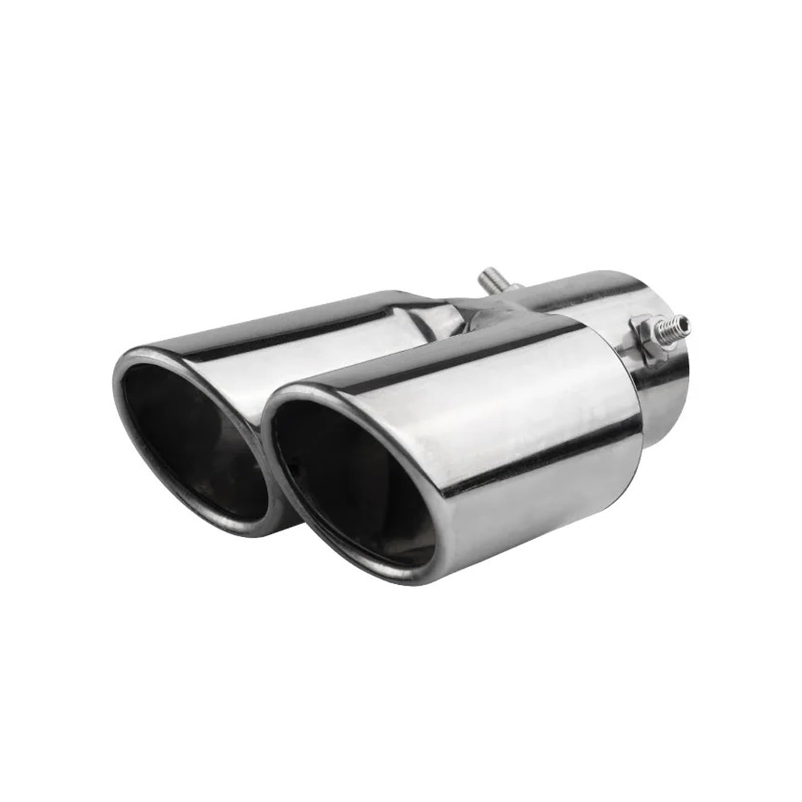 Auto-Endrohre Auto Universal Eins Bis Zwei Gegrilltes Blaues Auspuffendrohr Doppelrohr Edelstahl Auspuffrohr Modifikation Zubehör Endschalldämpfer Auspuffendrohr(K) von LORSKRD