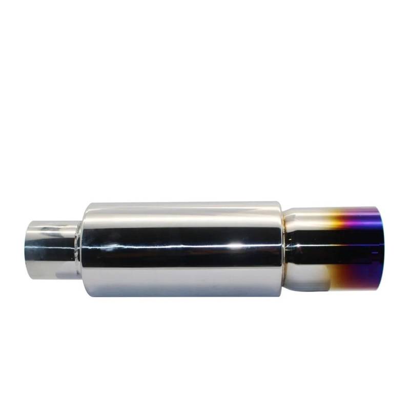 Auto-Endrohre Autoauspuff Schalldämpfer Endrohr Universal Edelstahl Schnittstelle 51 57 63MM Auspuffanlage Ende Endschalldämpfer Auspuffendrohr(007 Blue 63mm) von LORSKRD