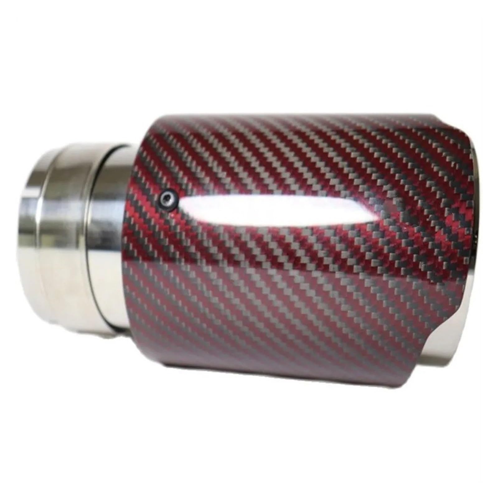 Auto-Endrohre Automodifikation Universal Sandy Automobile Auspuffrohr Schalldämpferspitze Rote Kohlefaser Serie Auto Auspuffspitze Schalldämpfer Endschalldämpfer Auspuffendrohr(57MM IN 89MM Out) von LORSKRD