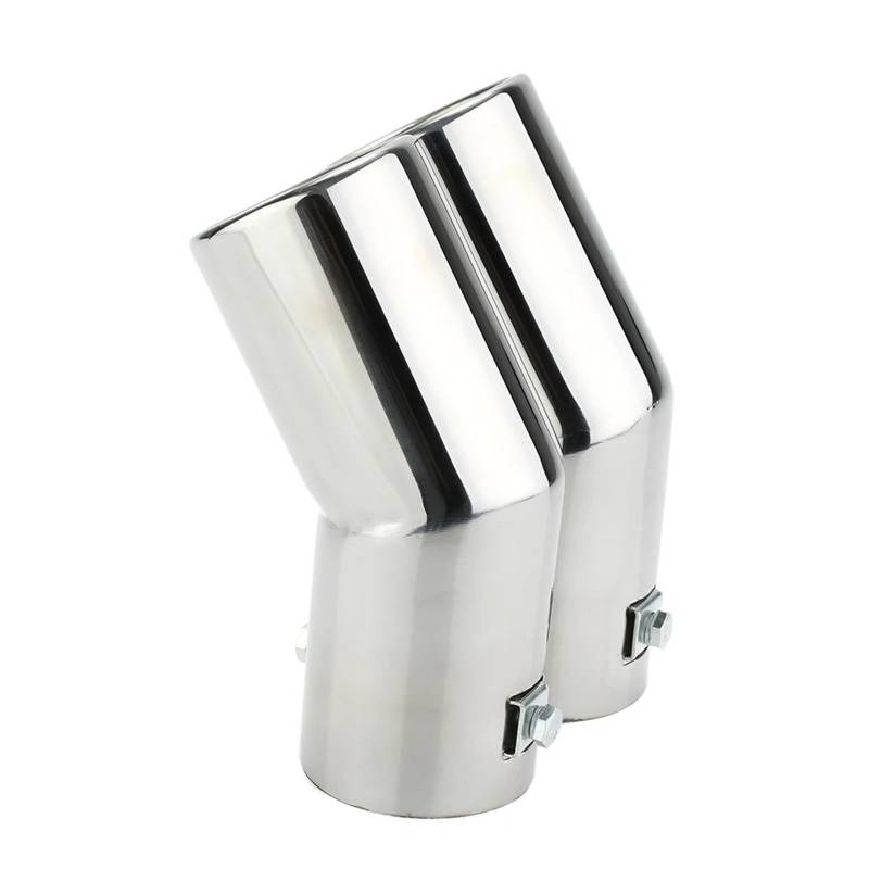 Auto-Endrohre Doppelrohre Edelstahl-Auspuffendrohre Schalldämpferspitzen Für VW Für Jetta (1998 1999 2000 2001-2004) Für Golf 4 Für Bora Auto-Auspuffendrohr Endschalldämpfer Auspuffendrohr von LORSKRD