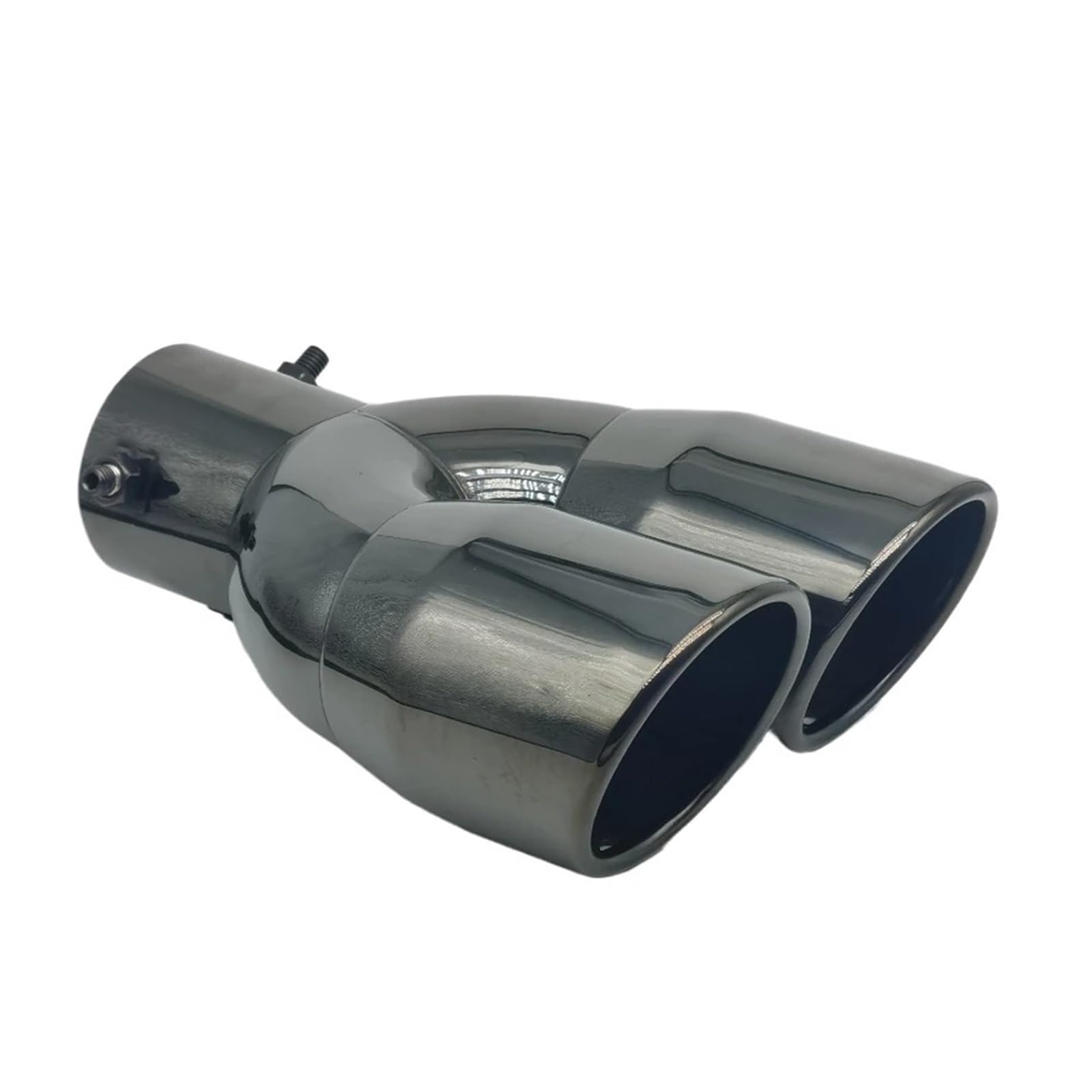 Auto-Endrohre Dual Outlet Auto Auspuffrohr Spitze Schalldämpfer Endrohr Universal Edelstahl Schnittstelle 63 76MM Einlass Abgassystem Endschalldämpfer Auspuffendrohr(76MM Straight) von LORSKRD