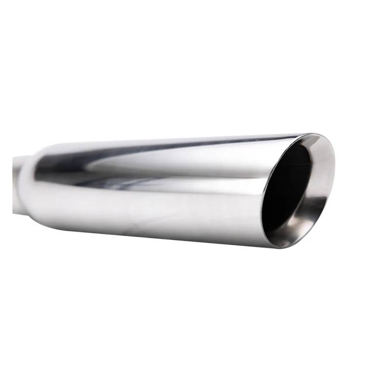 Auto-Endrohre Edelstahl-Autoauspuff-Schnittstelle 76 Mm Schräg Ovaler Doppelwandauslass 102 Mm Autoschalldämpfer-Endrohr Autozubehör Endschalldämpfer Auspuffendrohr von LORSKRD