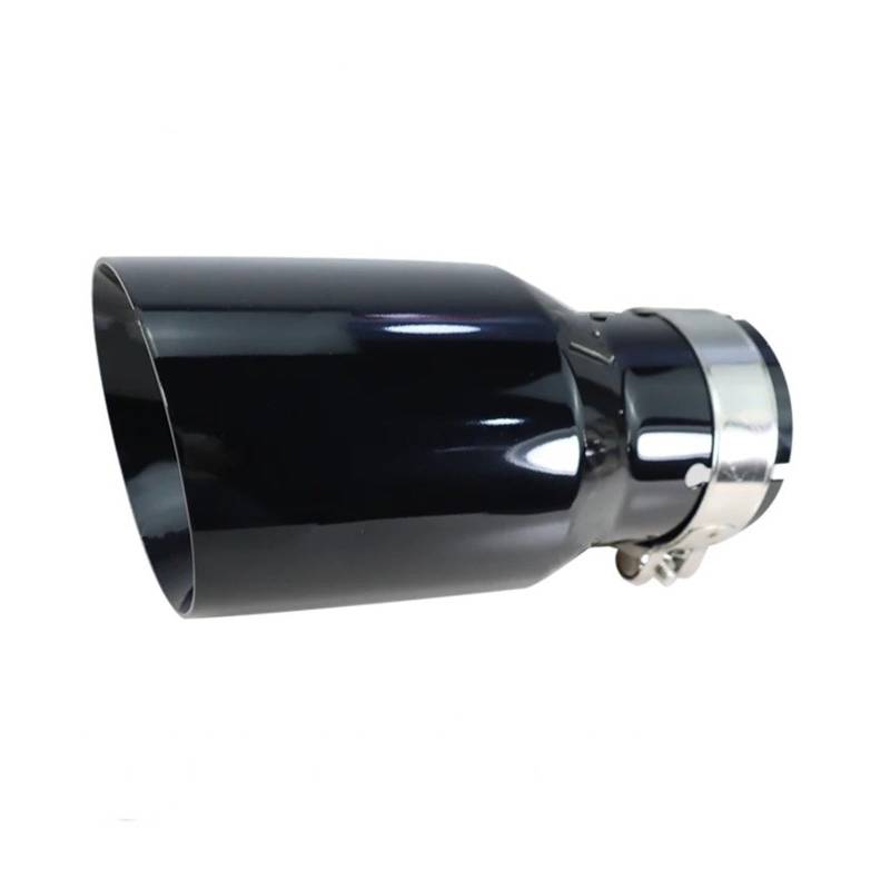 Auto-Endrohre Edelstahl UniversalAuspuff System Endrohr Auto Auspuff Spitze 1 Stück Endschalldämpfer Auspuffendrohr(Black1 in60-89) von LORSKRD