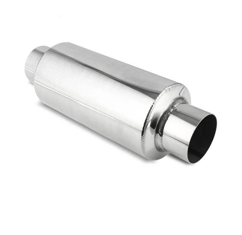 Auto-Endrohre Universal 25 "/3" Auto Auspuff Schalldämpfer Schalldämpfer Edelstahl Auto-Styling Turbine Abgas Resonator Endschalldämpfer Auspuffendrohr(2.5inch) von LORSKRD